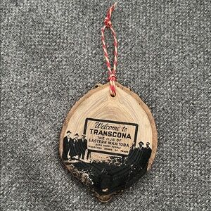 Winnipeg Transcona Wooden Holiday Ornament